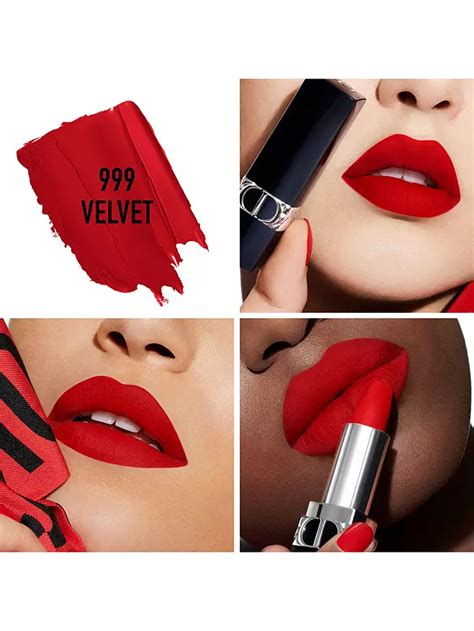 dior rouge 999 velvet.